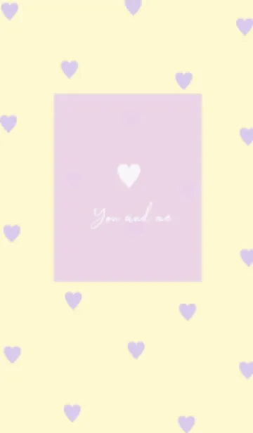 [LINE着せ替え] pattern_heart :lavenderyellowの画像1