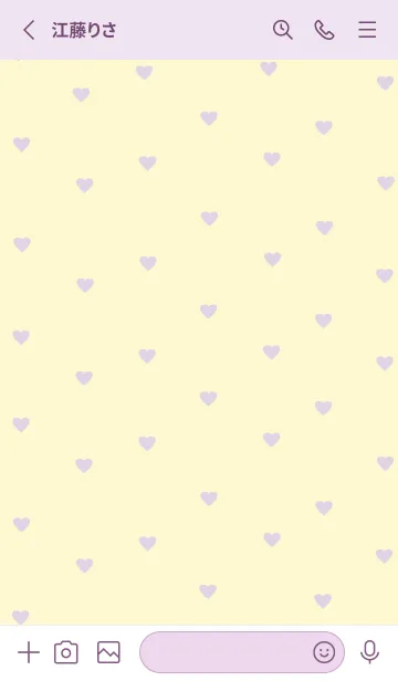 [LINE着せ替え] pattern_heart :lavenderyellowの画像2