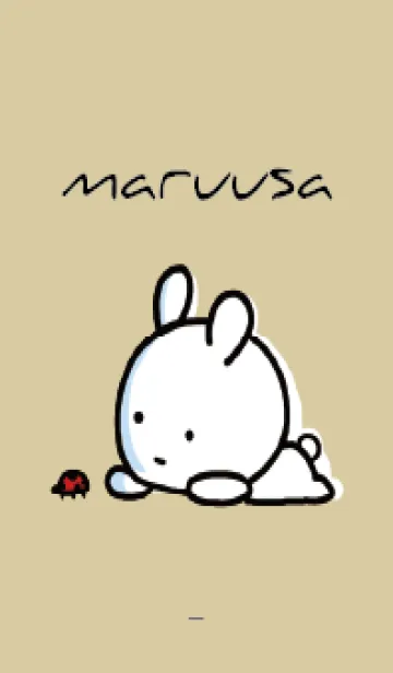 [LINE着せ替え] ネイビー : まるうさ 8の画像1