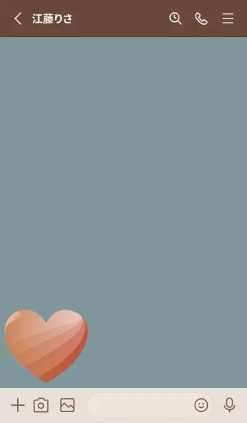 [LINE着せ替え] simple gradient heart 29の画像2