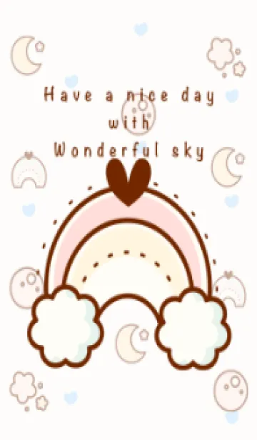 [LINE着せ替え] Happy sky theme 14 :)の画像1