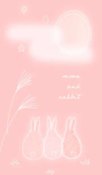 [LINE着せ替え] red♡月とうさぎ14_1の画像1