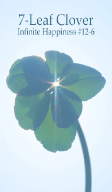 [LINE着せ替え] 七つ葉のクローバー 無限の幸福 #12-6の画像1