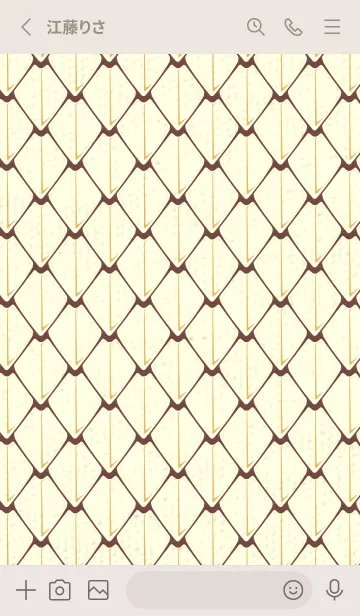 [LINE着せ替え] シンプルな龍鱗 マホガニーブラウンの画像2