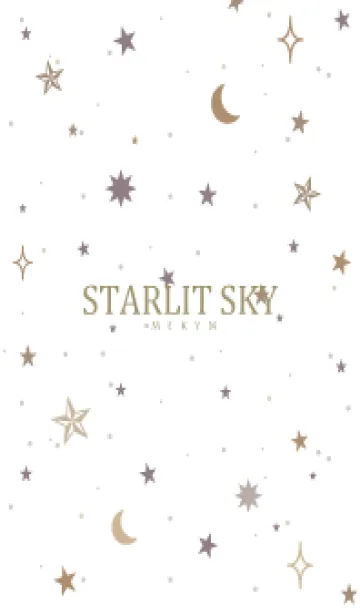 [LINE着せ替え] SIMPLE STARLIT SKY WHITE - MEKYM 17の画像1