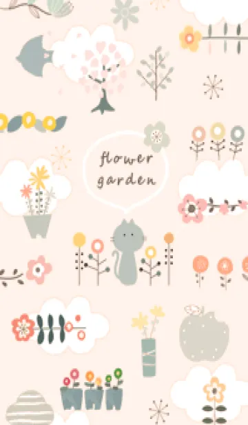 [LINE着せ替え] orangeフラワーガーデン13_1の画像1