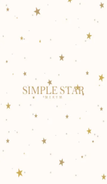 SIMPLE STAR NATURAL YELLOW - MEKYM 17の着せ替えメイン画像