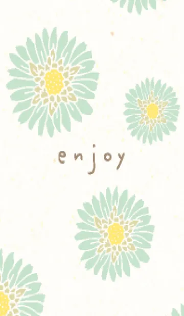 [LINE着せ替え] かわいいお花 ナチュラル17の画像1