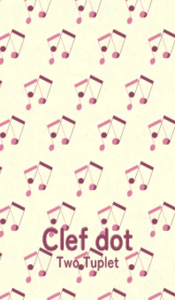 [LINE着せ替え] 2連符柄  ディープオーキッドピンクの画像1