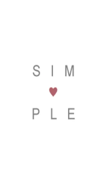 [LINE着せ替え] SIMPLE HEART 124の画像1