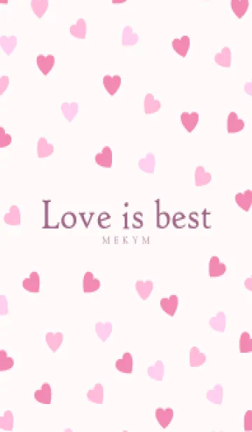 Love is best PINK-MEKYM 16のLINE着せ替え
