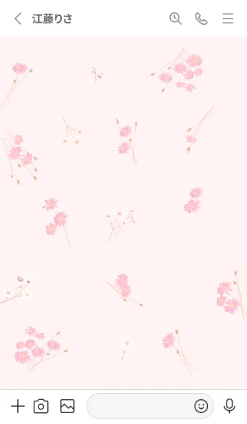 [LINE着せ替え] red優しい小花柄11_1の画像2