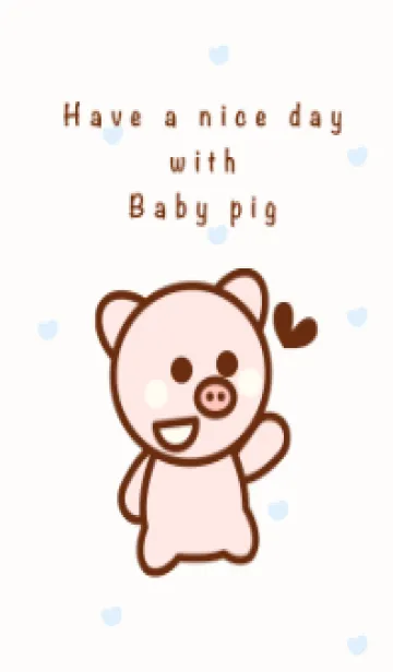 [LINE着せ替え] Cute baby pig 11 :)の画像1