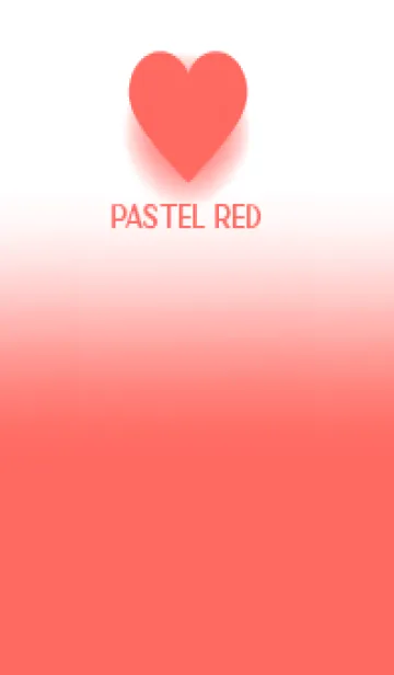 [LINE着せ替え] Pastel Red & White Theme V.5 (JP)の画像1