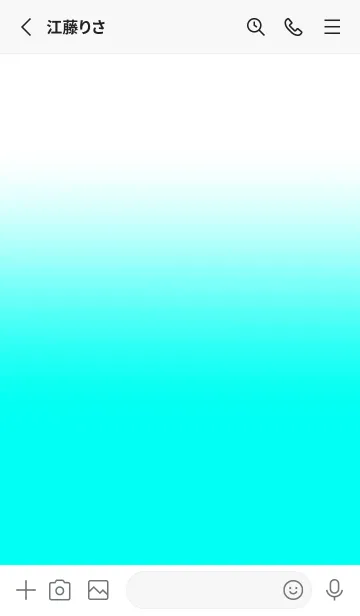 [LINE着せ替え] Neon Blue & White Theme V.5 (JP)の画像2