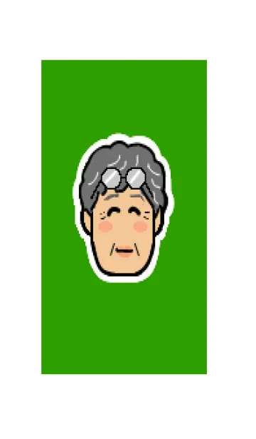 [LINE着せ替え] シニア（女性・長い顔）用着せかえの画像1