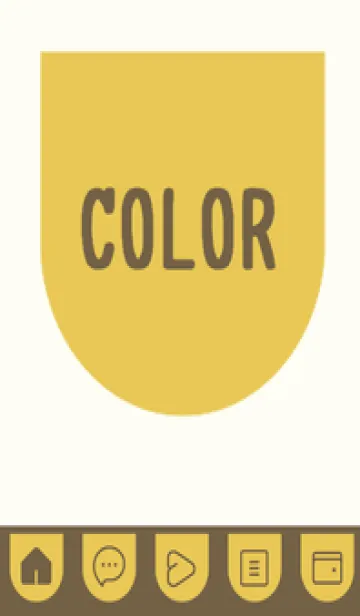 [LINE着せ替え] beige color W37の画像1