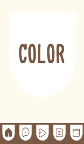 [LINE着せ替え] beige color W39の画像1