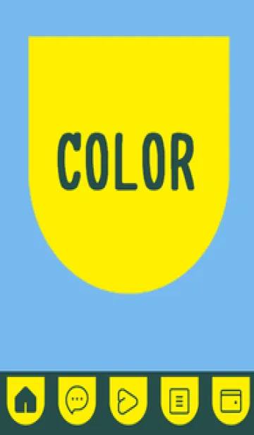 [LINE着せ替え] blue color W36の画像1