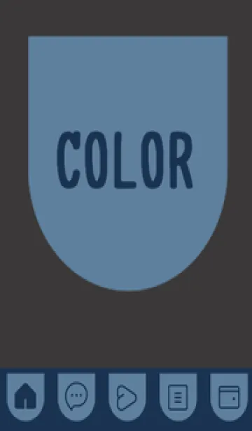 [LINE着せ替え] blue color W40の画像1