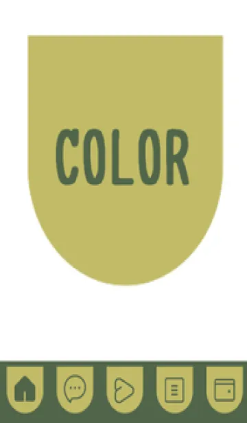 [LINE着せ替え] green color W74の画像1