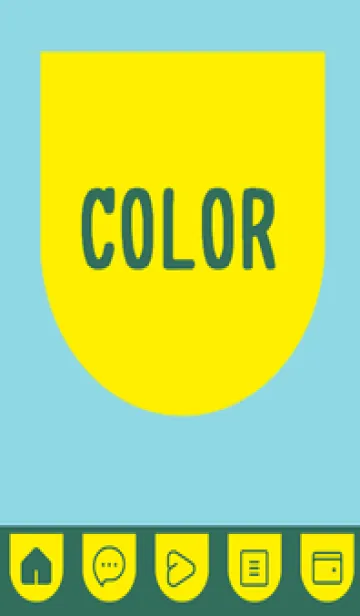 [LINE着せ替え] green color W76の画像1