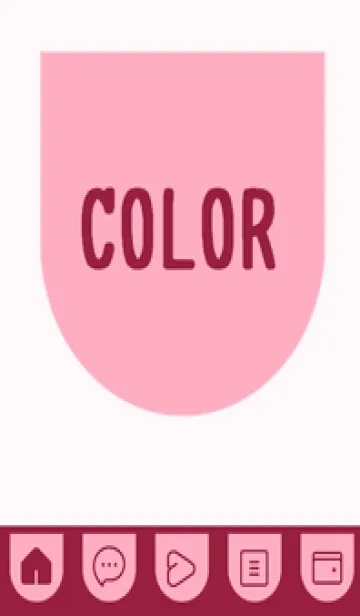 [LINE着せ替え] pink color W39の画像1