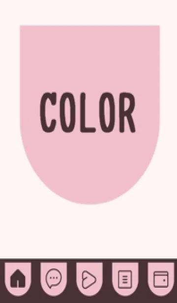 [LINE着せ替え] pink color W40の画像1