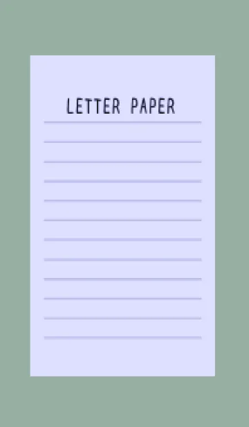 [LINE着せ替え] カラー便箋/ブルーパープル/くすみグリーンの画像1