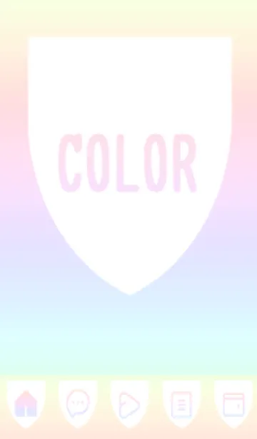 [LINE着せ替え] pink color rainbow X02の画像1