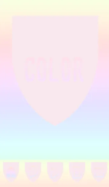 [LINE着せ替え] pink color rainbow X05の画像1