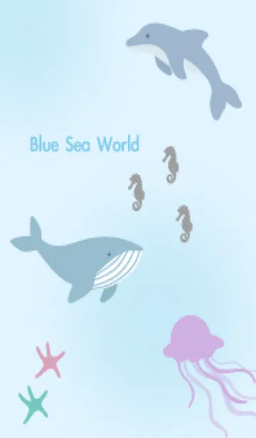 [LINE着せ替え] Blue Sea Worldの画像1