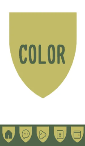 [LINE着せ替え] green color X74の画像1