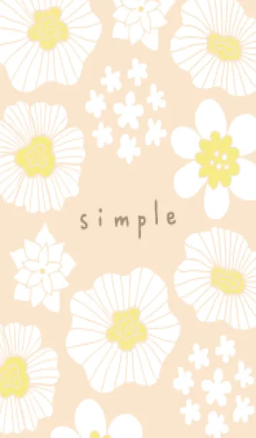 [LINE着せ替え] 白いお花と白い小花19の画像1