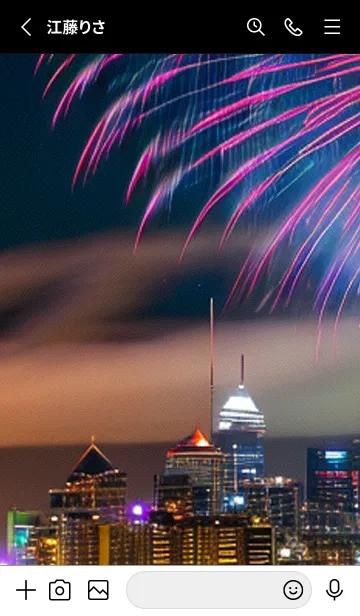 [LINE着せ替え] 夏夜のカケラ#JO014。の画像2