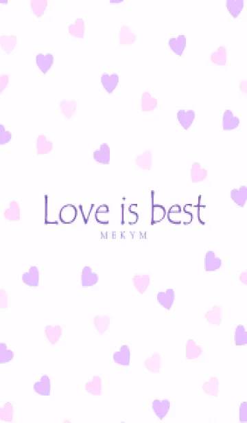 [LINE着せ替え] Love is best PURPLE PINK-MEKYM 16の画像1