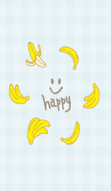 [LINE着せ替え] バナナ シンプルかわいい12の画像1