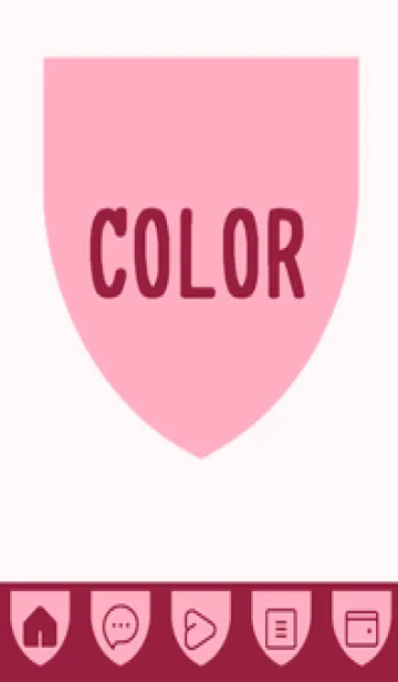 [LINE着せ替え] pink color X39の画像1
