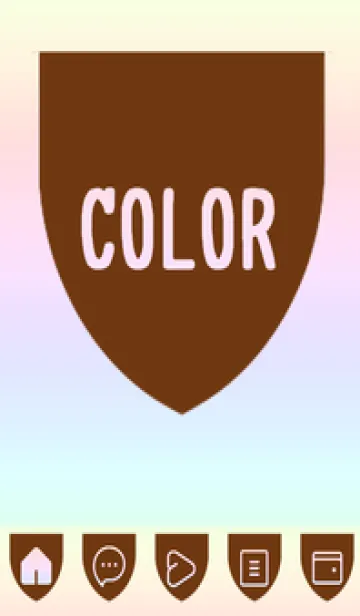 [LINE着せ替え] red color rainbow X02の画像1