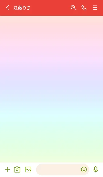 [LINE着せ替え] red color rainbow X04の画像2