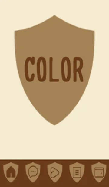 [LINE着せ替え] beige color Y40の画像1