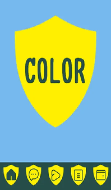 [LINE着せ替え] blue color Y36の画像1