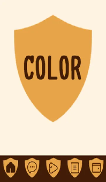 [LINE着せ替え] brown color Y39の画像1