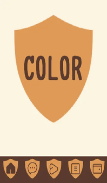 [LINE着せ替え] brown color Y40の画像1