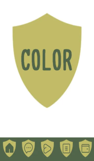 [LINE着せ替え] green color Y74の画像1