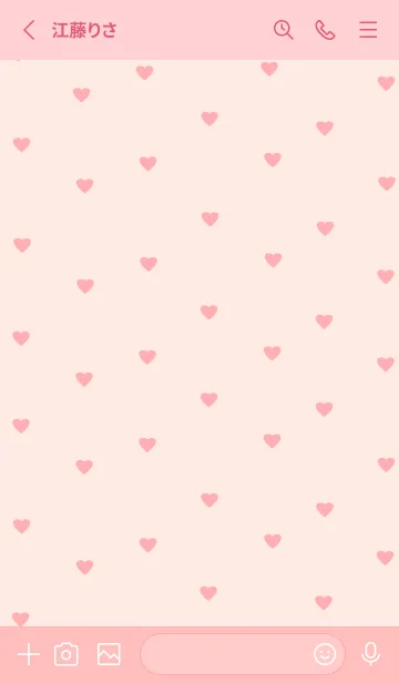 [LINE着せ替え] pattern_heart :peachpinkの画像2