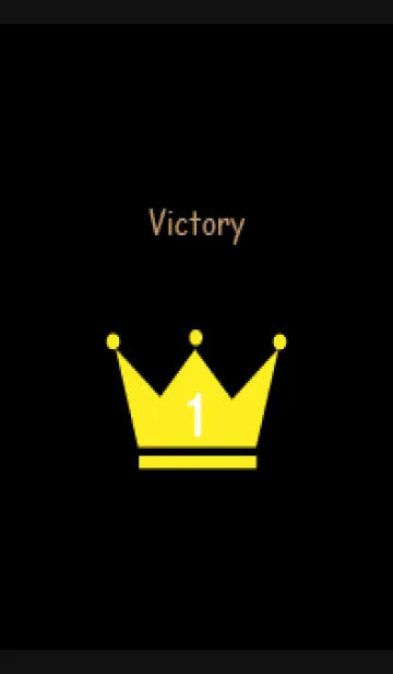 [LINE着せ替え] 優勝の王冠 黒色の画像1
