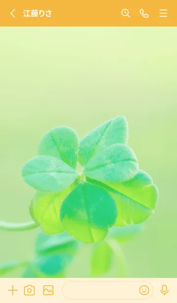 [LINE着せ替え] 七つ葉のクローバー 無限の幸福 #6-19の画像2