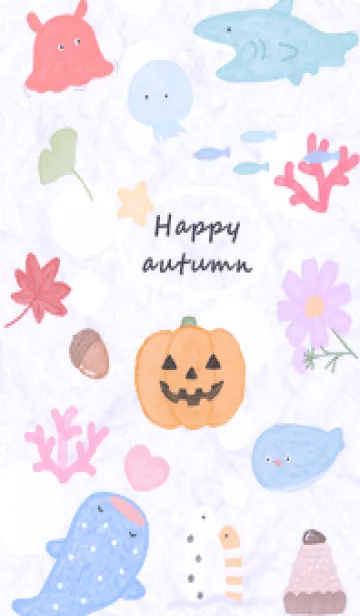 [LINE着せ替え] purple☆ハッピーな秋12_1の画像1