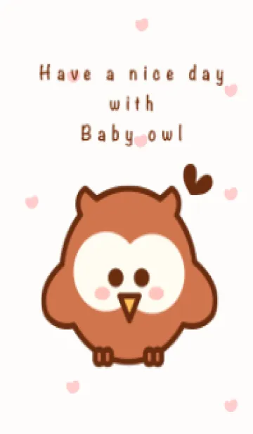 [LINE着せ替え] Lovely baby owl 10の画像1